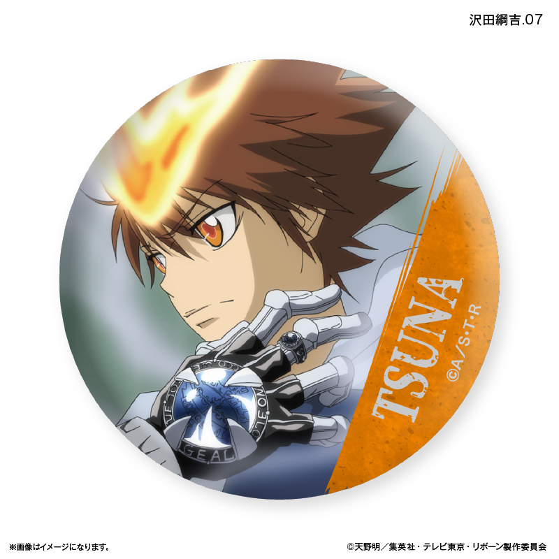 家庭教師ヒットマンREBORN! GIGO ホログラム缶バッジ 沢田綱吉 50個