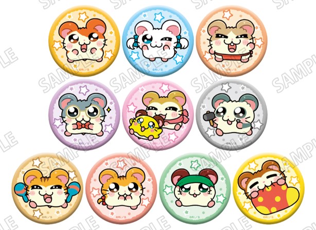 とっとこハム太郎_描き起こし缶バッジコレクション【BOX／10個入り