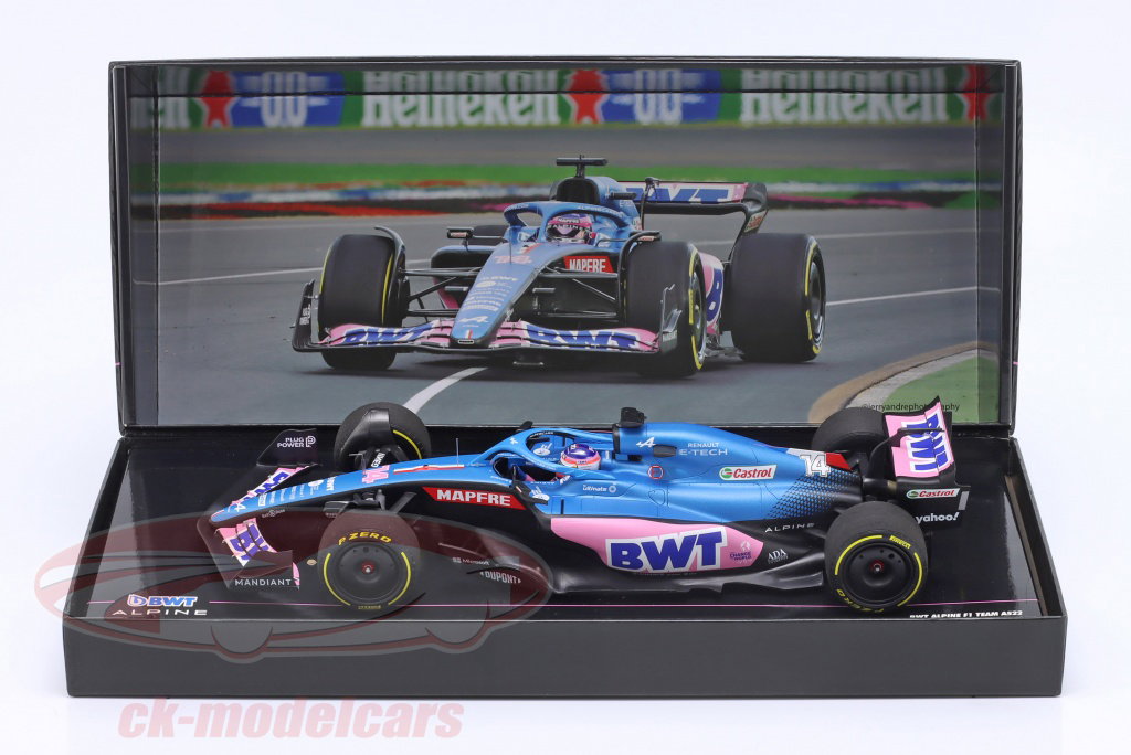 Minichamps 1:18 Fernando Alonso Alpine A522 #14 Australia GP
