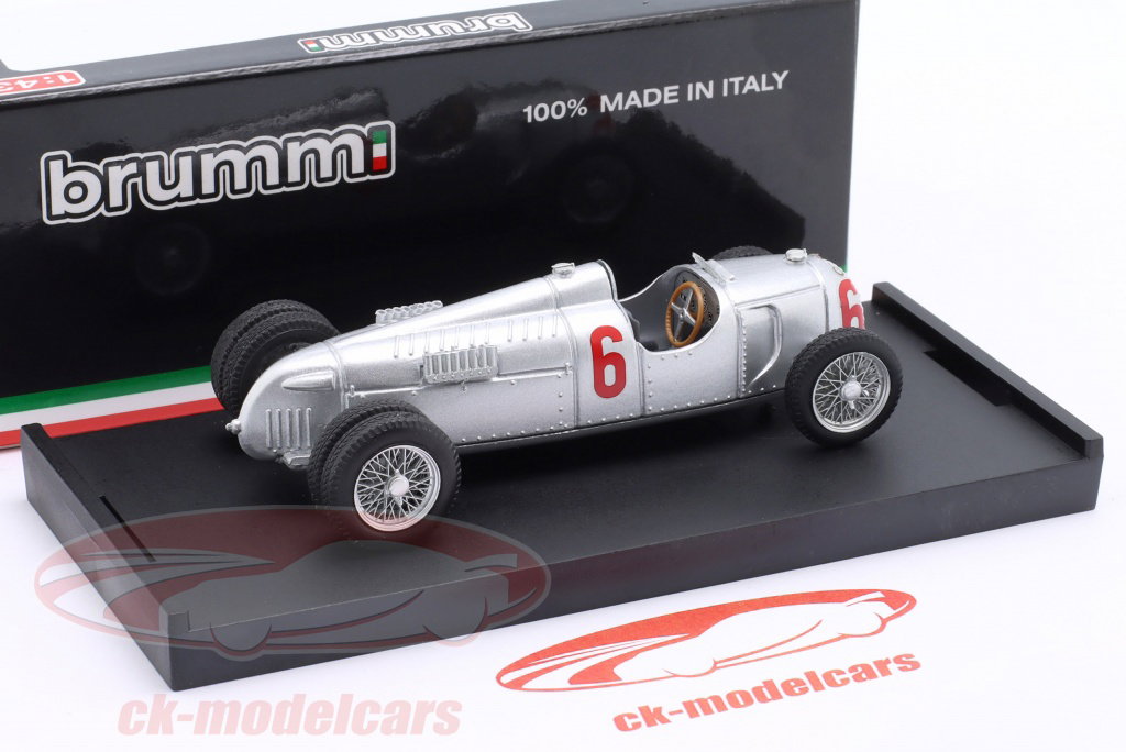 Brumm 1:43 Auto Union Typ C #6 16km Route Gemellate 1936 R110