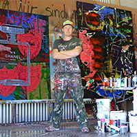 ニューヨークギャラリー ポップアート100ドル札 シェーンボーデン