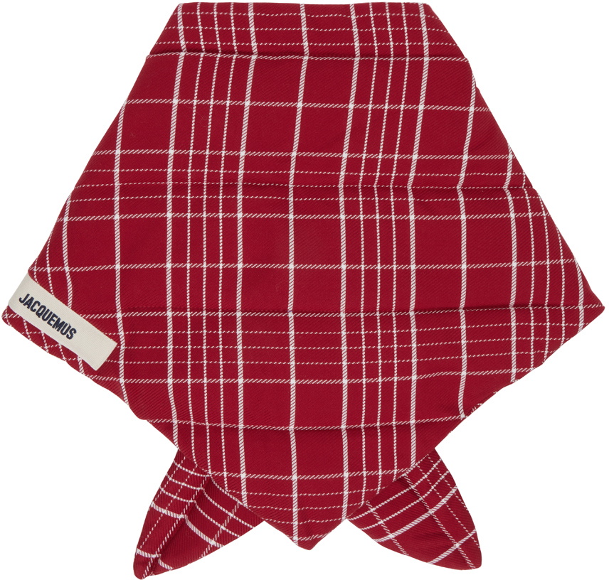 Jacquemus Red Le Chouchou 'Le Bandana Capullo' Scarf Jacquemus