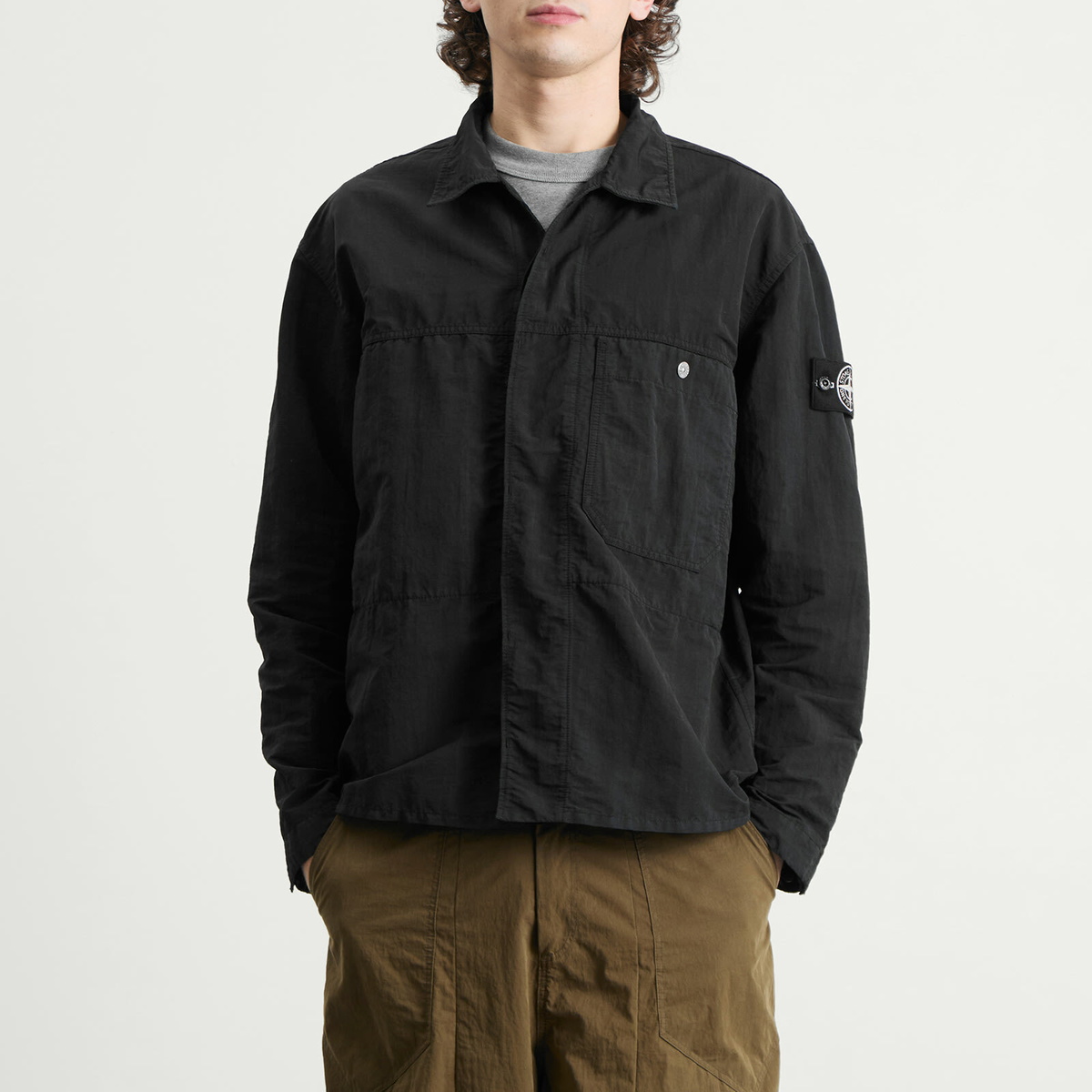 Stone Island Men's Naslan-TC Corrosion Treatment Shirt Jacket in