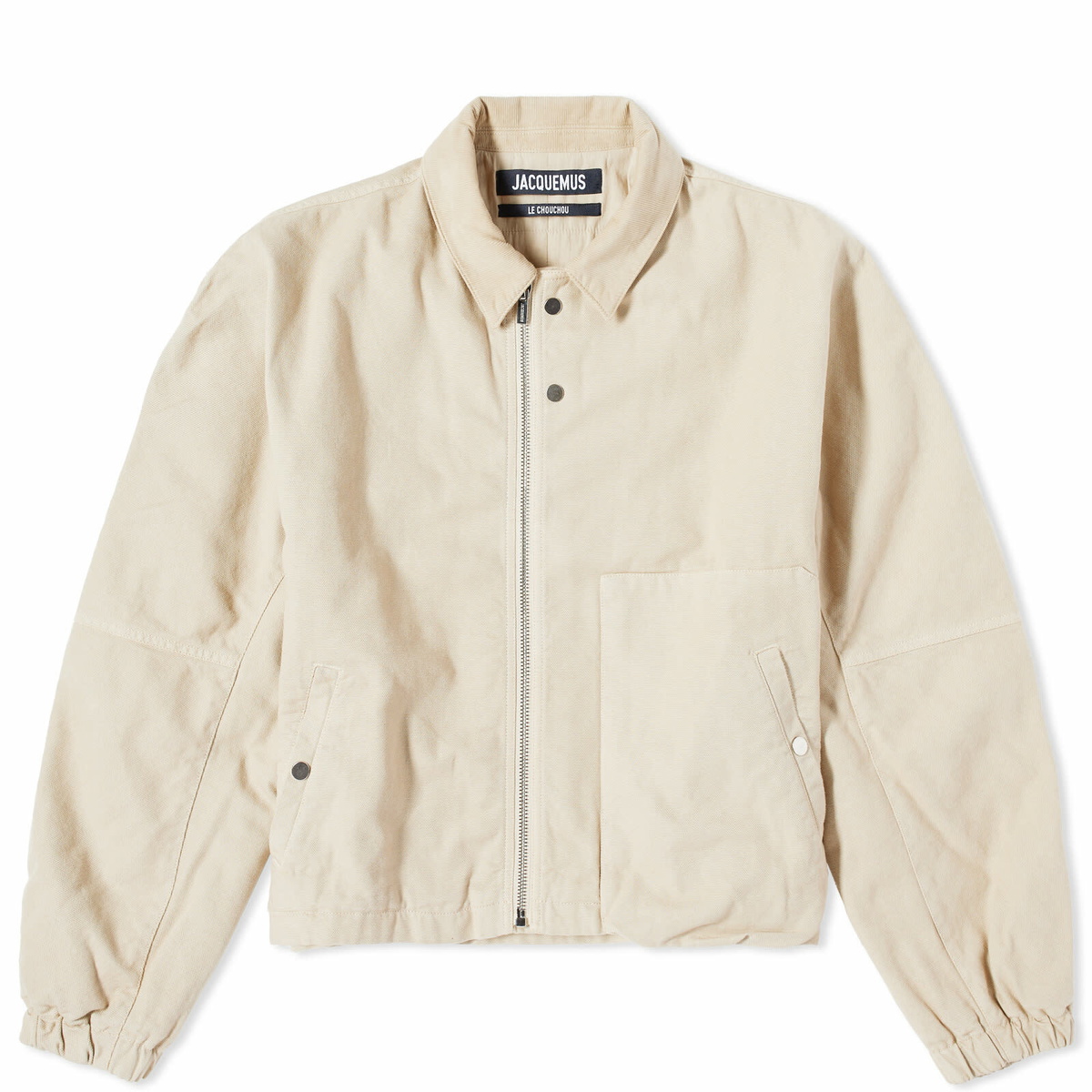 Jacquemus Men's Trivela Work Jacket in Light Beige Jacquemus