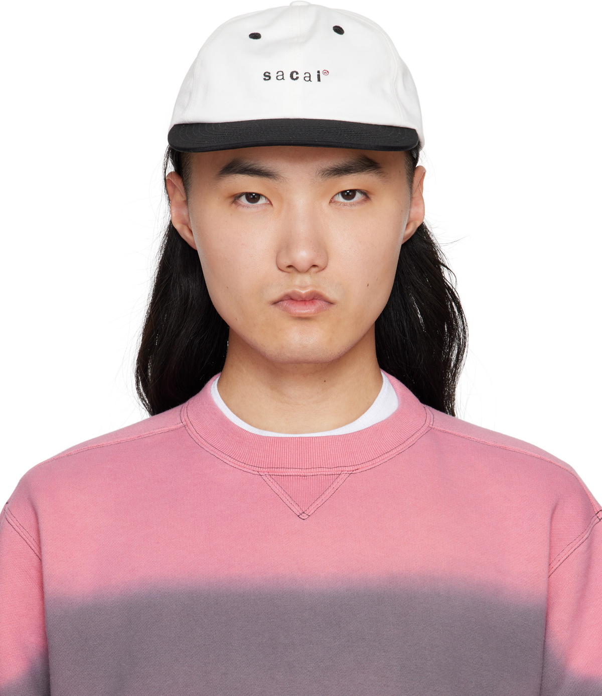 sacai White & Black WTAPS Edition Cotton Twill Cap Sacai