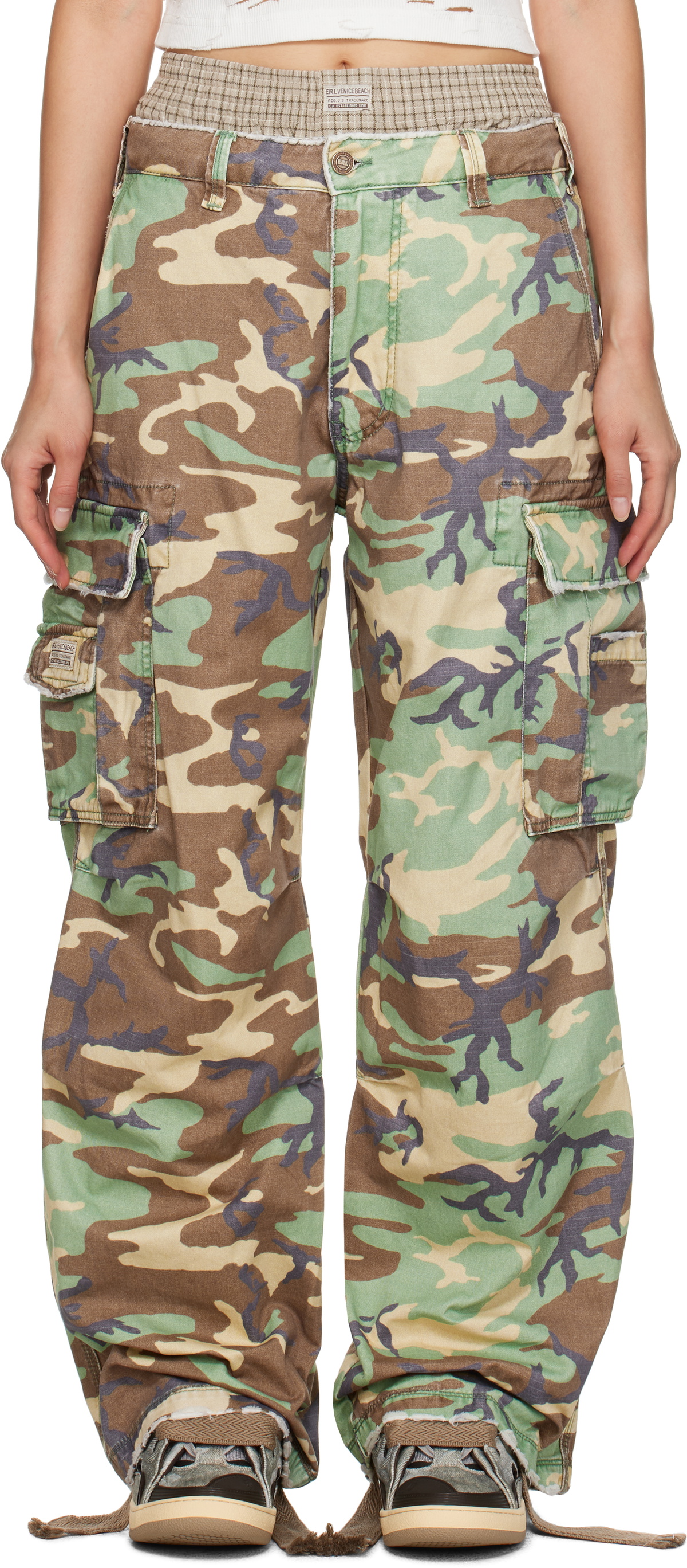 ERL Khaki Camo Cargo Pants ERL