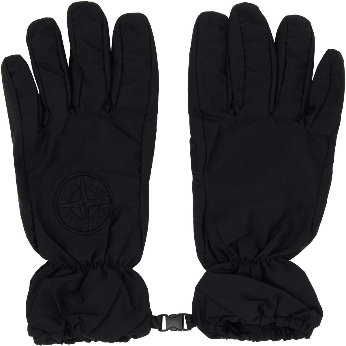 Stone Island Black Soft Shell Gloves Stone Island