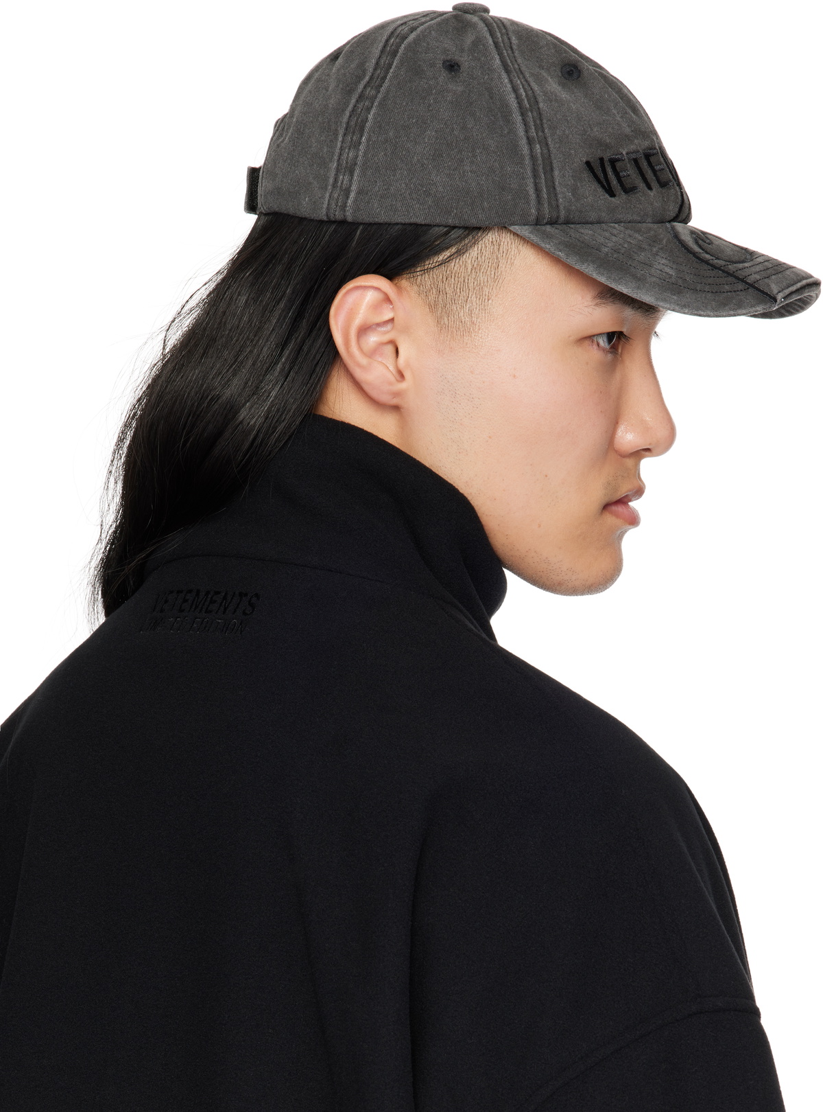 VETEMENTS Black Flame Logo Cap Vetements
