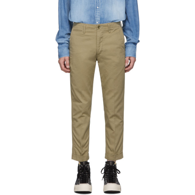 Visvim Beige High Water Chino Trousers Visvim