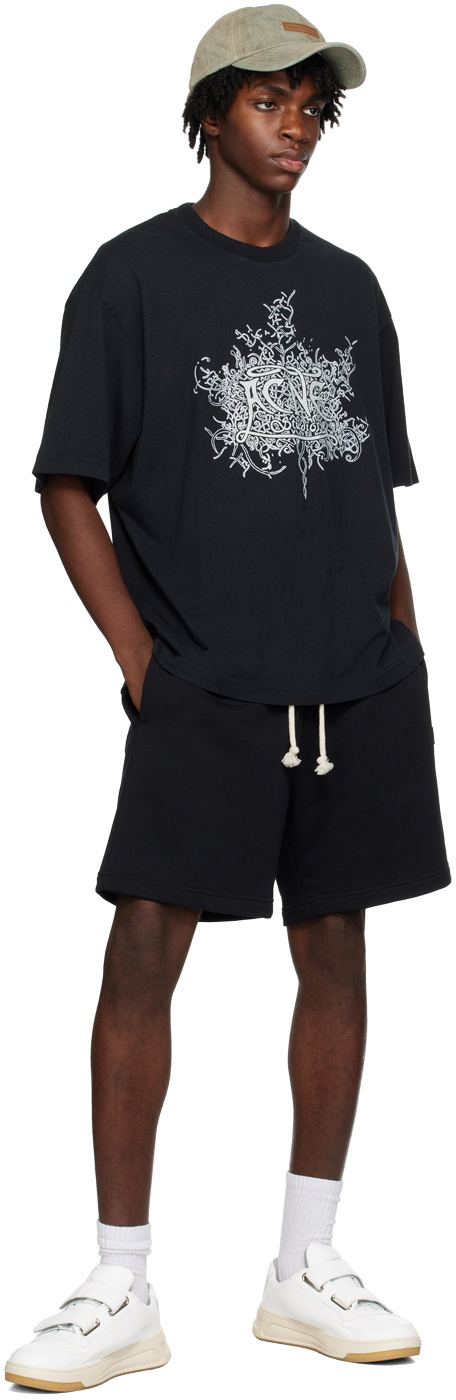 Acne Studios Black Glow-In-The-Dark T-Shirt Acne Studios