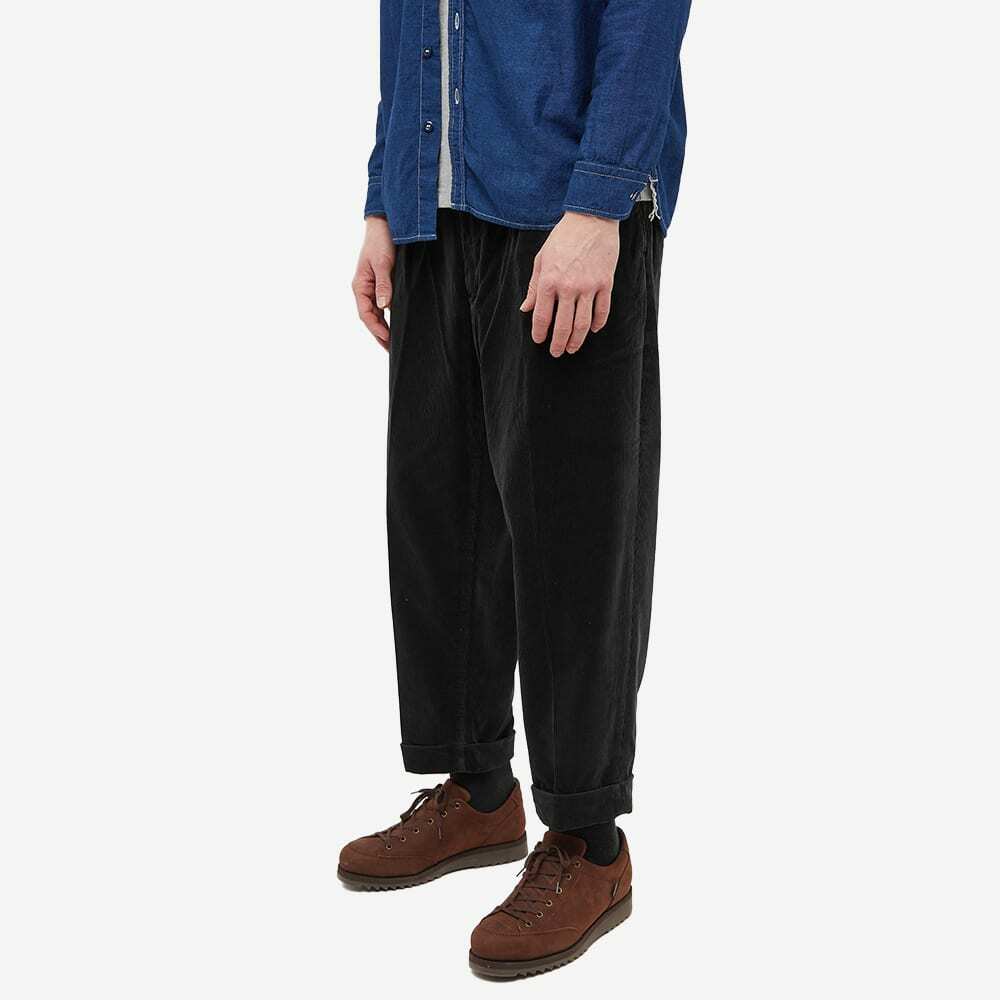 Beams Plus Men's 2 Pleat Corduroy Pant in Charcoal Grey Beams Plus