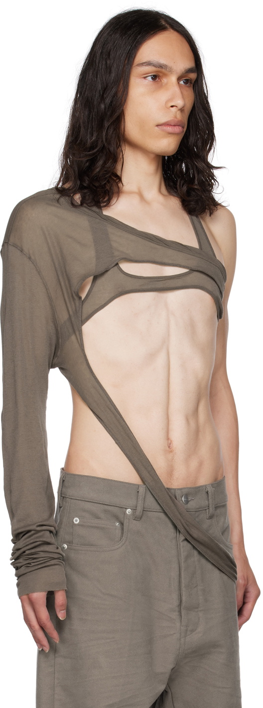 Rick Owens Gray Banana Skeletank Tank Top Rick Owens