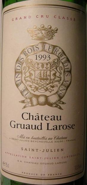 1993 Château Gruaud Larose - CellarTracker