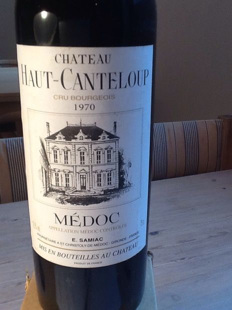 Chateau Haut-Canteloup 1970 Médoc 1970 Château Haut-Canteloup
