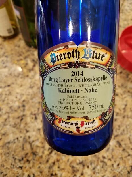 ワイン Pieroth Blue 2016 Kabinett Nahe 750ml 2016 Pieroth Blue