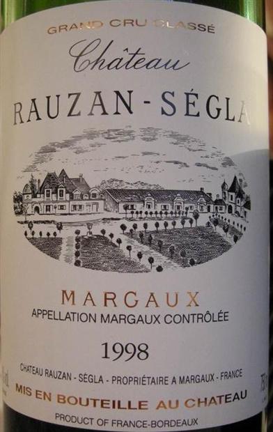 1998 Château Rauzan-Ségla - CellarTracker