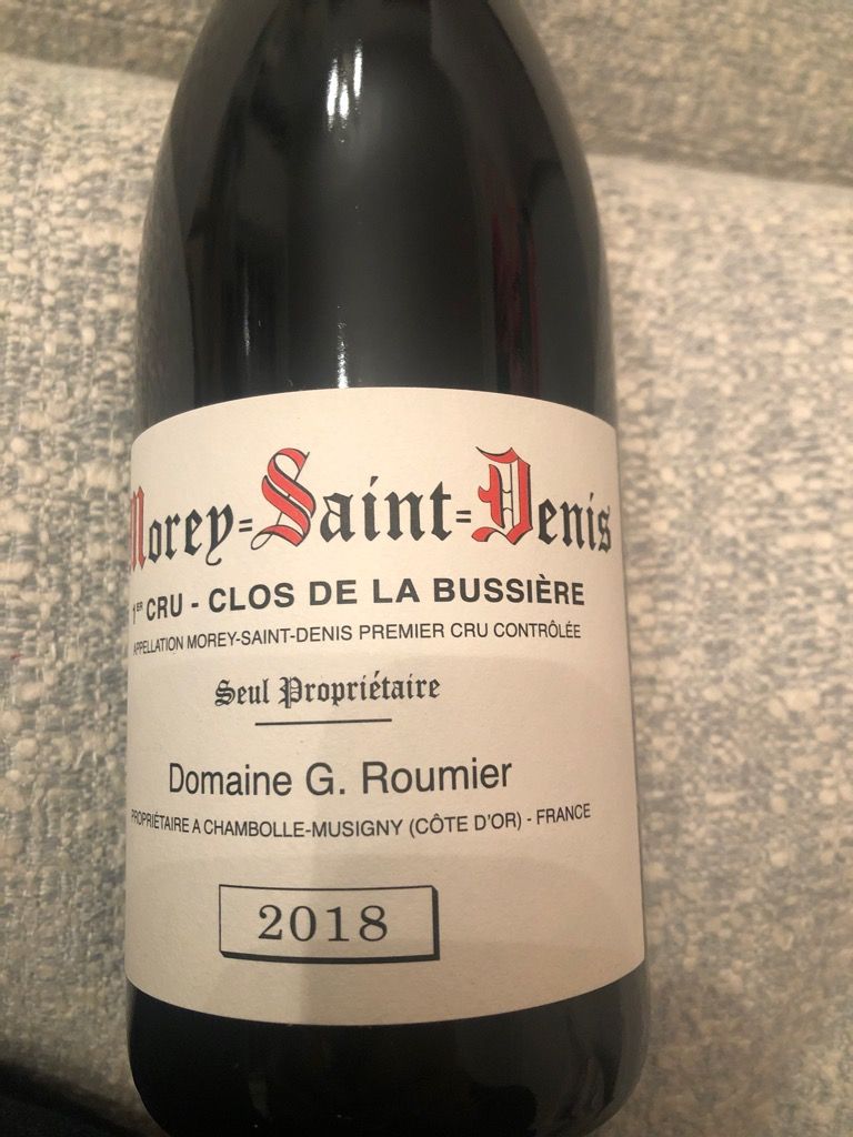 2018 Domaine G. Roumier / Christophe Roumier Morey St. Denis 1er