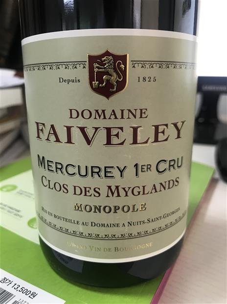 ワイン Domaine Faiveley Mercurey 2012 Domaine Faiveley Mercurey
