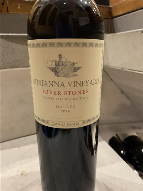 2016 Bodega Catena Zapata Malbec River Stones Adrianna Vineyard