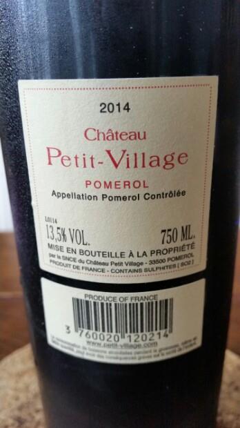 2014 Château Petit Village - CellarTracker