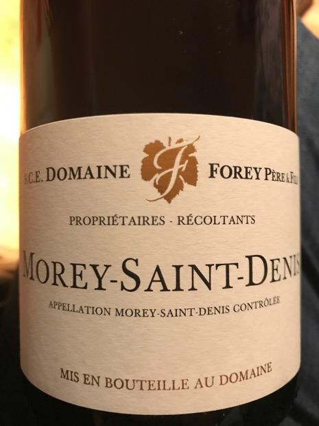 2016 Forey Père et Fils Morey St. Denis - CellarTracker
