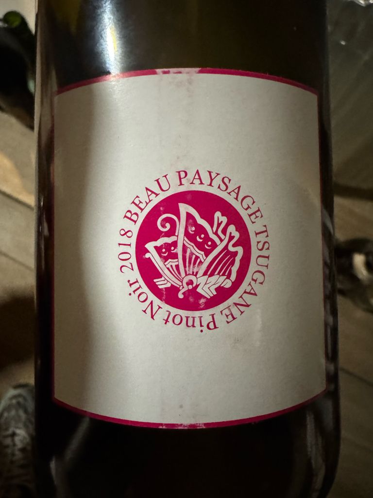 2020 Beau Paysage Pinot Noir Tsugane - CellarTracker