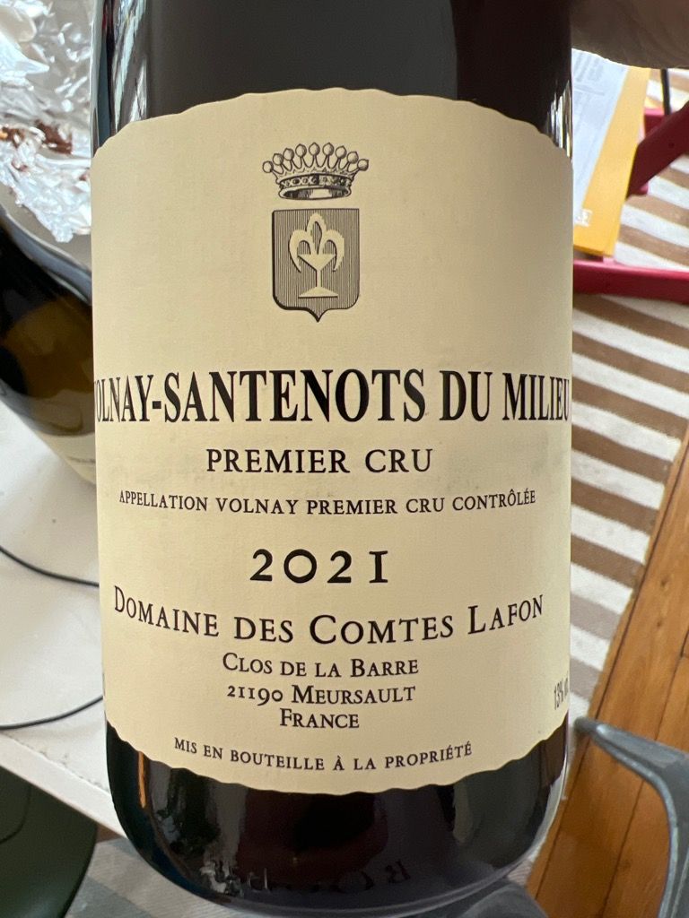 2021 Domaine des Comtes Lafon Volnay 1er Cru Santenots-Du-Milieu