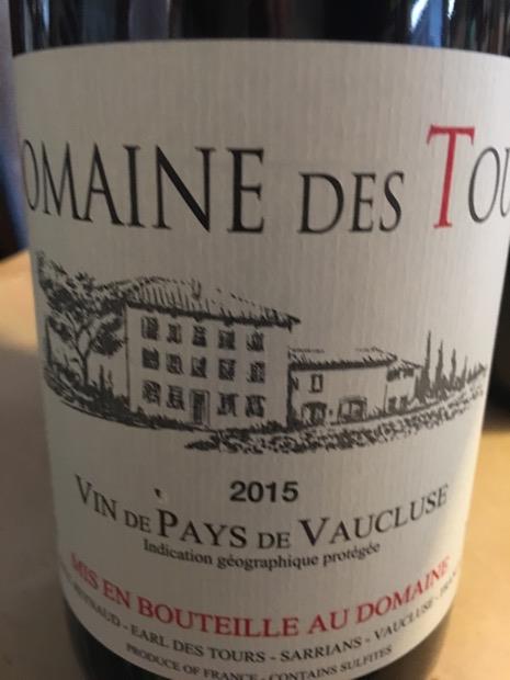 2019 Domaine des Tours Vaucluse - CellarTracker