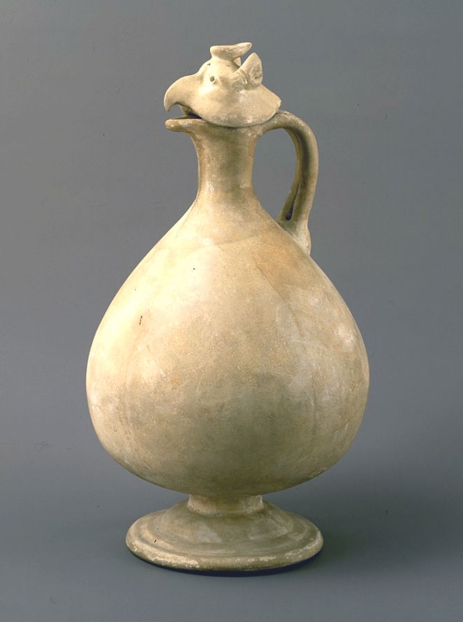 邢州窯 唐時代白磁獅柄大執壺 水注 陶芸 骨董品 匿名配送‼️ 邢州窯 唐