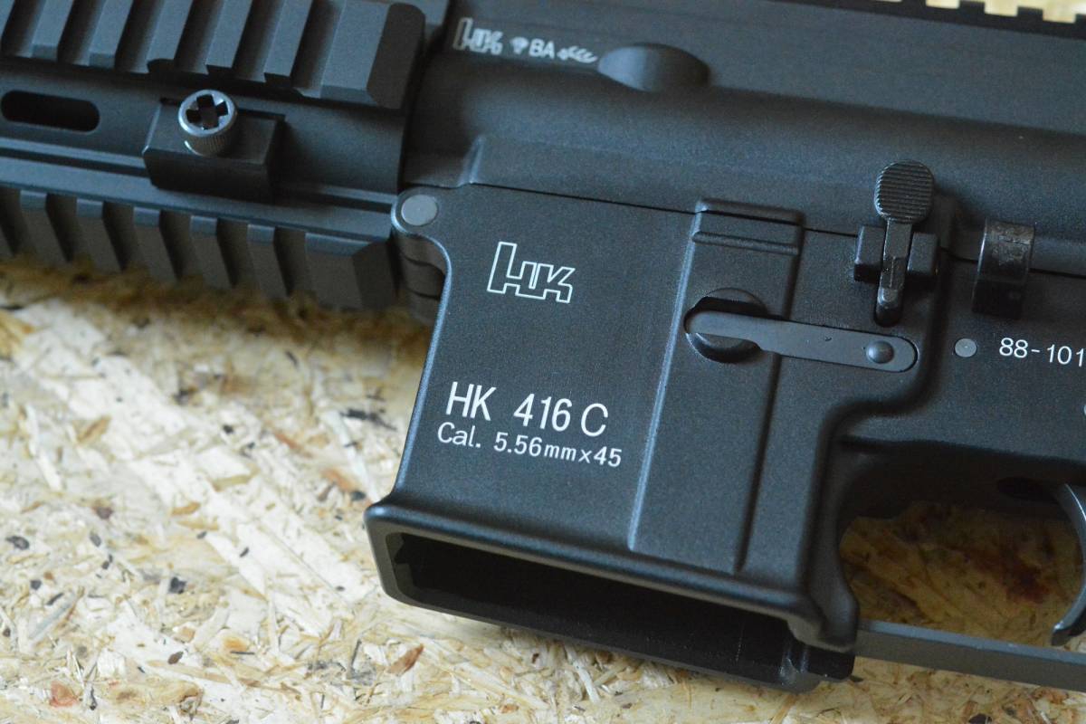 東京マルイ製 電動ガンHK416D ロアレシーバリアルレーザ刻印追加、精密