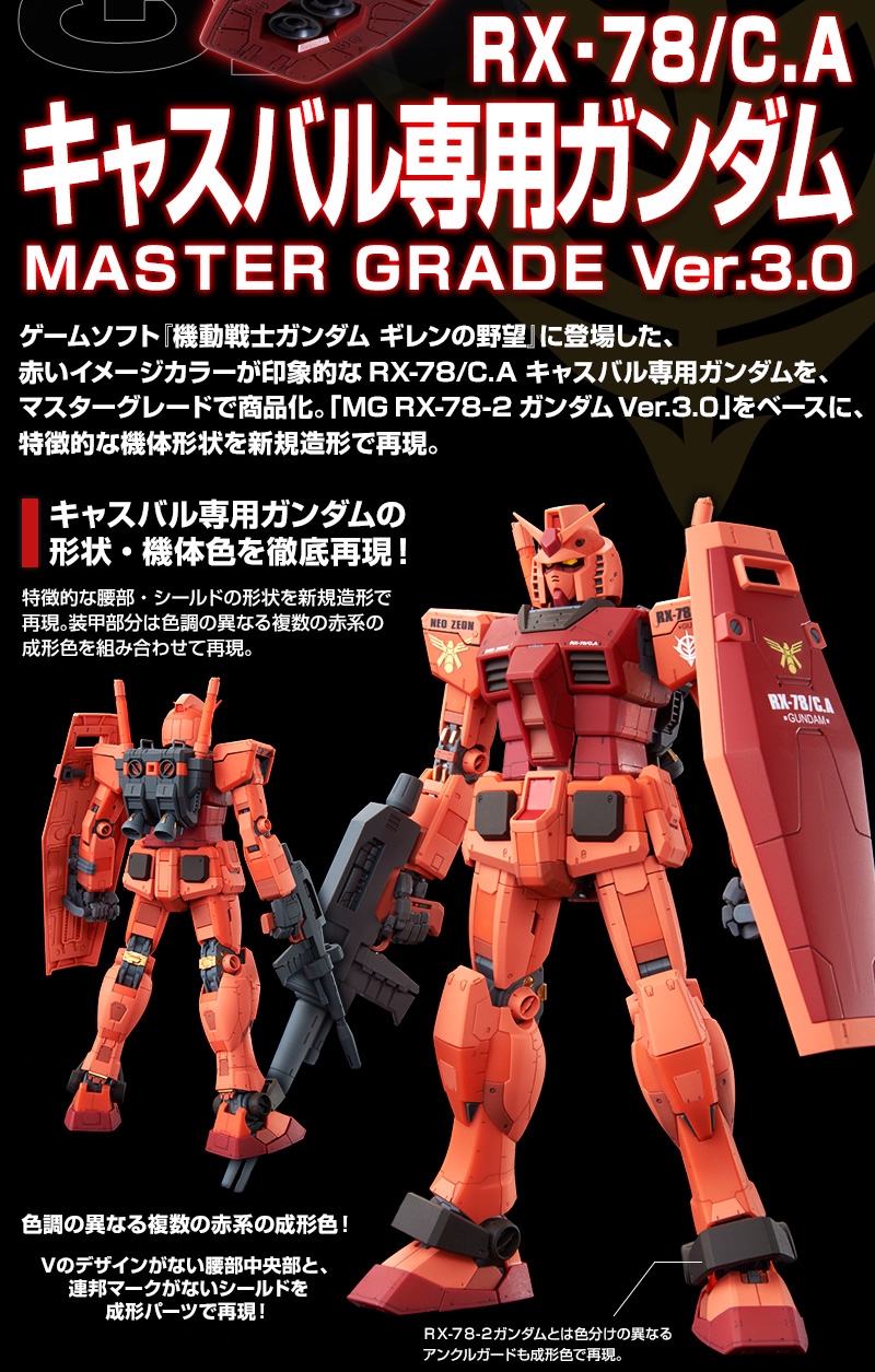 プレミアムバンダイ限定】MGキャスバル専用ガンダム ver3.0 ランナー未開封