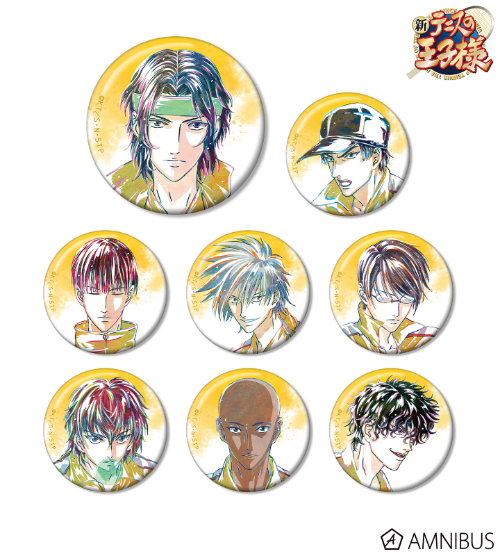 新テニスの王子様 新テニ テニプリ グリッター 缶バッジ ブラホワ