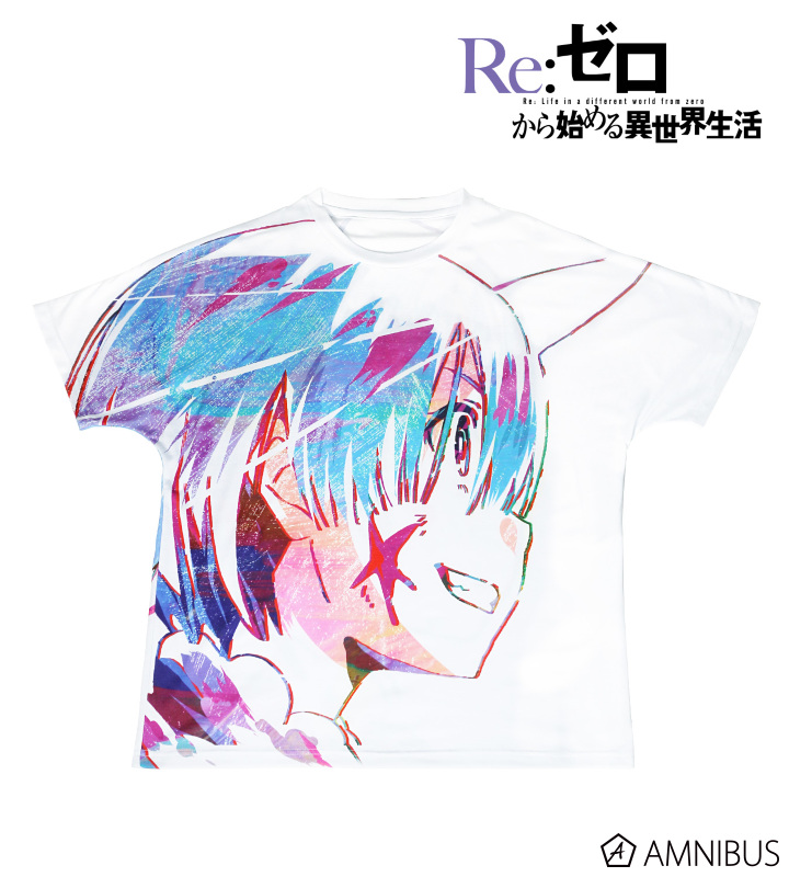 Re:ゼロから始める異世界生活 キャラ福くじ A賞 ドット柄 Tシャツ