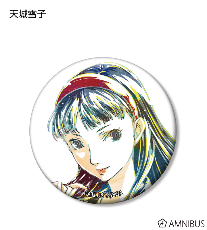 ペルソナ4 グラフアート 缶バッジ 足立透 ペルソナ4 足立透 グラフ