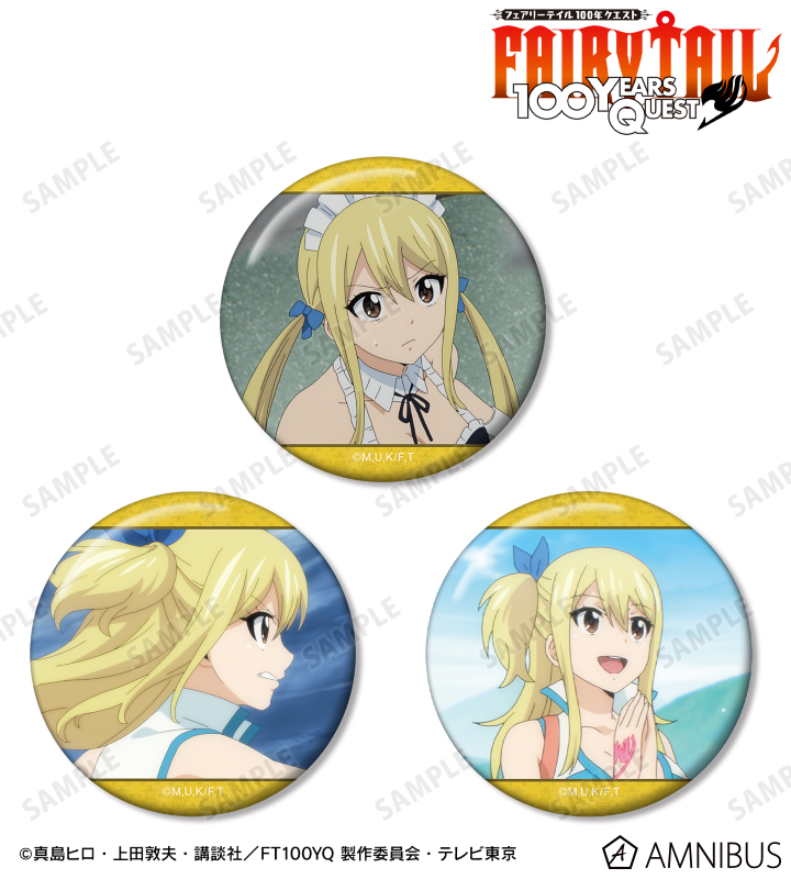 FAIRY TAIL ガチャトク スタンド付き缶バッジ ナツ&ルーシィ