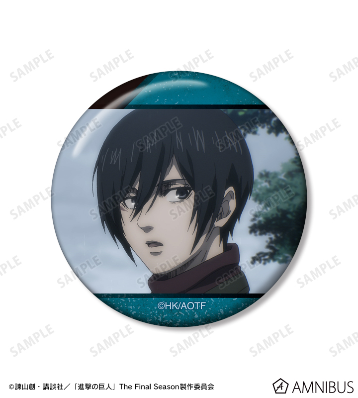 希少 レア 進撃の巨人 ミカサ 缶バッジ 缶バッチ くじ 希少 レア 進撃