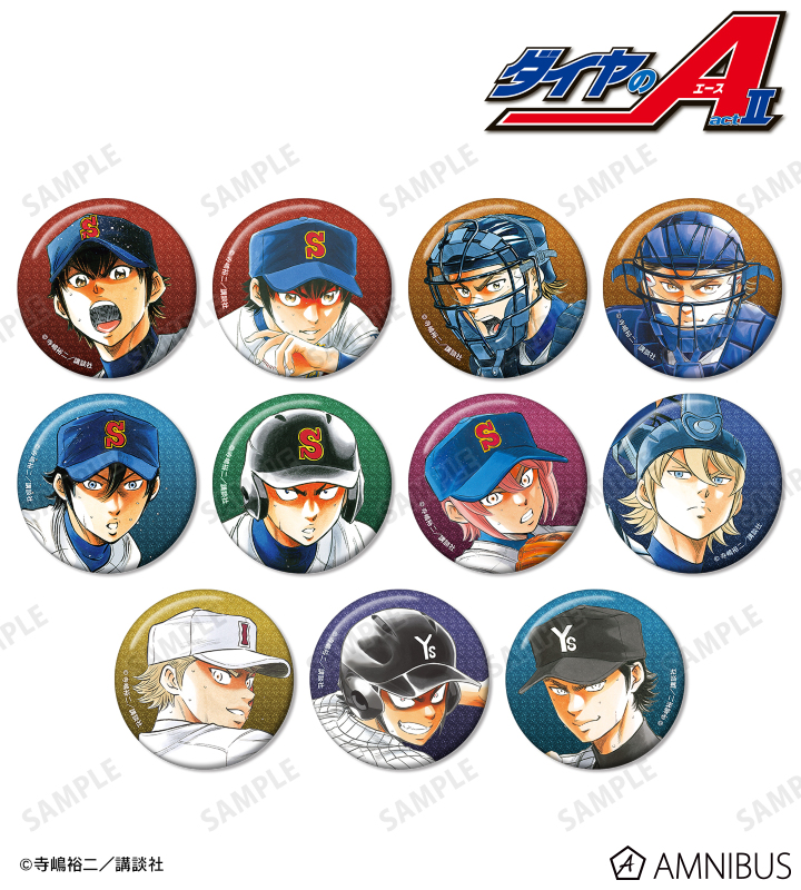 ダイヤのA モーリーオンラインスクラッチ Anime 特典 御幸一也缶バッジ