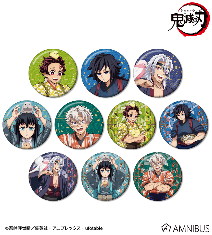 鬼滅の刃 冨岡義勇 竈門炭治郎 午年 アクスタ ポスカ コースター 缶