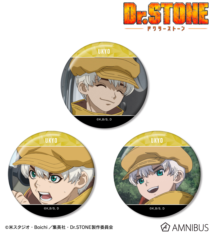TVアニメ「Dr.STONE」 - 西園寺羽京 場面写缶バッジ3個セット