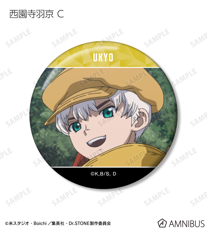 TVアニメ「Dr.STONE」 - 西園寺羽京 場面写缶バッジ3個セット