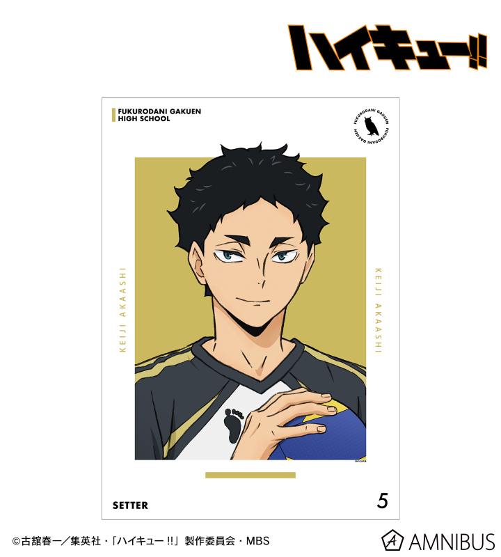 ハイキュー!! - 赤葦京治 ユニフォームver. A3マット加工ポスター