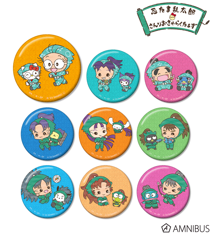 忍たま乱太郎×サンリオキャラクターズ - トレーディンググリッター缶