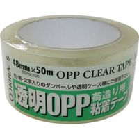 キラックス 透明OPPテープ（90μ）48mmX50m CLOPP（90）-48X50X50P 1