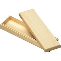 新日本造形 木彫筆箱 朴 358-214 1個（直送品） - アスクル