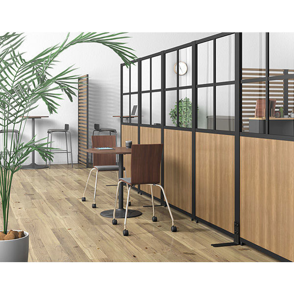 トーカイスクリーン ブラックフレームパーティション 全面パネル 高さ