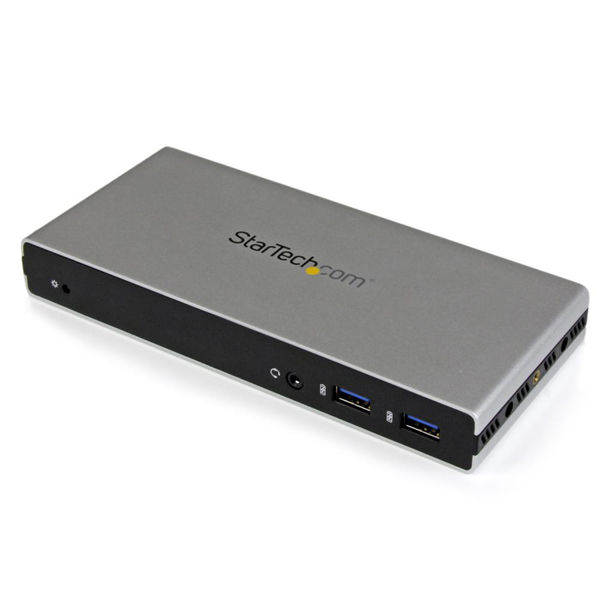 Startech.com USB3.0接続ドック デュアルDVIモニタ対応 縦置き型