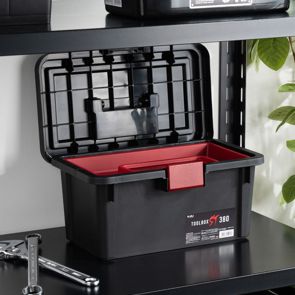 JEJアステージ ツールボックスST380 ブラック 1個 - アスクル