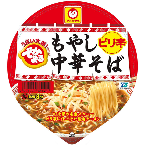 マルちゃん でかまる もやし中華そば ピリ辛 158g 1セット（1個×12