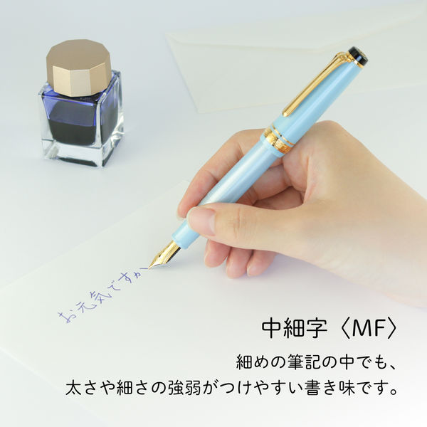 セーラー万年筆 四季織 雪月空葉 春空 万年筆 MF(中細字) 101624301 1
