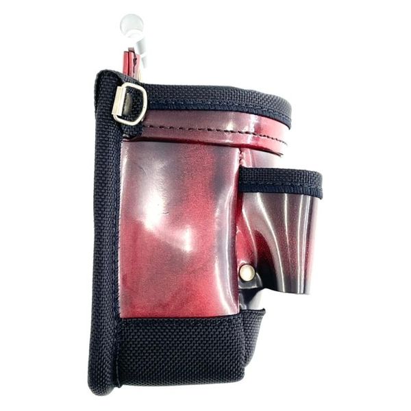 KNICKS KNICKS アドバンガラス革VA小物腰袋/赤(アルミ背板補強) ADV